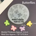 Détail du moule silicone papillon montrant capacité 10g et dimensions de 1,8x2,2cm - Moule Papillon