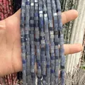 Perles carrées en pierre naturelle d'aventurine bleue pour colliers et bracelets DIY - 4x4mm (Environ 38cm Fil) / Aventurine Bleue