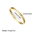 Goldenes Titanstahl-Armband mit Blitzmuster und 5,8 cm Innendurchmesser Maßen - Gold