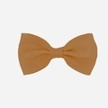 Caramel mustard yellow grosgrain swallowtail bow hair clip for babies and girls - Single Item / Khaki