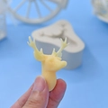Weihnachts-Rentierkopf-Silikonform mit fertigem Hirschkopf für DIY-Backen und Handwerk - Hirschkopf Stil (514)