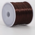 Deep brown 0.7mm elastic crystal string on spool for DIY jewelry making and beading - 46m/Roll / Dark Coffee