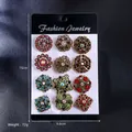 KZ071-2 New Vintage Colorful Rhinestone Set