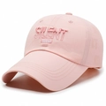 Pink quick-dry baseball cap with SILENT 3D embroidery and laser-cut vents - Pink