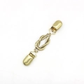 Vintage gold infinity knot cardigan clip for sweaters and shawls with dual clasps - Antique Gold Knot