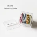 50-piece set of high-elasticity seamless hair bands in Morandi colors with storage box - 50 Pcs Boxed / Macaron Ribbed