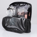 Professional 20-piece makeup brush set with large capacity foldable black storage case - Black (With 20Pcs Brushes Set)
