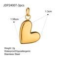 Accessori per Pendente Cuore in Oro-3 pezzi