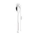 Silver 304 stainless steel square handle spoon with 16.5cm length and 32g weight - Small Oval Spoon