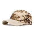 Zweifarbige Baseballkappe mit braunem Tweed-Muster und beigem Schirm - Camo Gelb