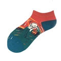 Chaussettes basses artistiques avec le chef-d'œuvre Le Cri d'Edward Munch coloré - 36-44 / Le Cri Rouge Jaune