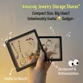 Black anti-oxidation PE film jewelry suspension box with transparent dustproof membrane - Black Suspension Jewelry Box