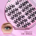 Fishtail style 36 clusters Barbie long thick individual false eyelashes SY914-B - Self-Adhesive Barbie Style (36 clusters) SY914-B