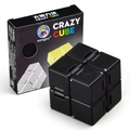 Sengso black infinite cube fidget toy with original packaging box for stress relief - Black