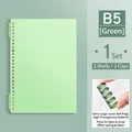 B5 Light Green Frosted PP Binder Cover Set with Two Large Rings for DIY Notebooks - 26 Holes B5 / Fresh Green