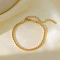 3mm S-Chain Bracelet Gold