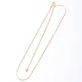 50cm gold plated snake chain necklace with lobster clasp, 4.7g minimalist crystal accessory - Chain 5 (50cm Gold Snake Chain)