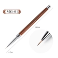 MG-01 professional fine liner nail art brush with 0.7cm bristles for detailed painting - Medium Liner (MG-01)