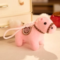 Adorable pink horse plush pendant toy for Year of the Horse mascot bag charm accessory - Horse Pendant - Pink / 10-15cm