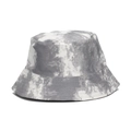 Cappello a secchiello tie-dye grigio e bianco in tela di cotone double-face antisole - Stile Tie-dye Grigio e Bianco (4#)