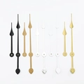 DIY clock hands set in black gold silver and white finishes with vintage carved details - Gold