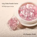Polvo de uñas ópalo aurora 0.3-Rosa con muestra y bote de 0,2g para decoración uñas - N.º 03/Aproximadamente 0,2 g / Mezcla de Rosa