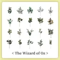 Vintage botanical PET stickers set with 20 unique leaf designs for journaling - Green Forest-40PCS