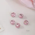 Cristalli quadrati rosa sfaccettati 6x6mm per nail art e decorazioni gioielli - D085 Quadrato 6X6mm