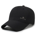 Gorra de béisbol negra para hombre transpirable con logotipo R-Sports y secado rápido - Negro