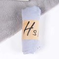 Light purple linen cotton scarf rolled with kraft paper packaging on white background - Light Gray / One Size