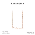 Détail du pendentif Mama en or rose avec spécifications de taille et poids indiquées - Or Rose (KN282196-KLX)