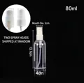 Detailed 80ml transparent PET spray bottle with 13.1cm height and 2cm caliber size - 80ml Clear Bottle (Mist Pump)