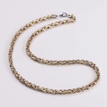 Dettaglio ravvicinato della collana bizantina bicolore con maglie oro e argento - Bicolore (Oro e Argento)