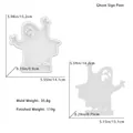 Ghost silicone mold set for Halloween resin crafts with size and weight measurements - D5238-Ghost Insert Mold
