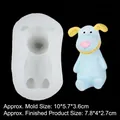 Cartoon dog silicone mold for DIY handmade soap and scented plaster crafting - Style 1# Dog / Gray