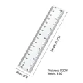 Transparent plastic 15cm straight ruler with double scale for student school supplies - Transparent Straight Ruler (15CM)