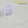 Guirlande de perles flocon de neige de 5m sur bobine pour décoration de Noël - Chaîne de perles flocon de neige transparente 5m