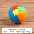 Buntes 4,5cm kugelförmiges Luban-Schloss-Puzzle aus robusten Kunststoffteilen - Kugel