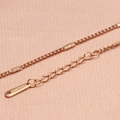 Collar de cadena minimalista en acero inoxidable oro rosa con cierre de langosta - 2mm de Ancho 16+3cm de Largo / Oro rosa