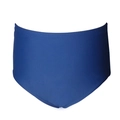 Royalblaue High-Waist Mädchen-Bikinihose aus hochelastischem Nylon-Gewebe - 104 / Hohe Taille Unterteil (Glatt) / Blau