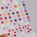 Sticker à ongles gaufré 5D TS-557 avec motifs de fleurs frangipanier colorés - Relief 5D Frangipanier (TS-557)