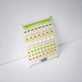 Pegatinas 5D para uñas con diseño de pato TS-2251 en colores amarillo y verde vivo - Pato Divertido de Moda (TS-2251)