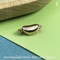 Chiusura ovale in argento sterling S925 oro chiaro da 10,5 mm per gioielli fai da te - Oro Rosa Medio
