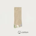 Khakifarbene Herren Zehensocken aus Baumwolle mit bunten Zehenspitzen und atmungsaktiv - Einheitsgröße / Khaki