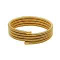Minimalist five-layer gold stainless steel spiral spring tubogas wrap bracelet - High Quality Band 4-Layer / Gold