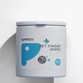 KIMP_ETS 50PCS finger sleeves for pet ear cleaning and wax removal in white container - 50 Pieces