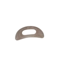 Resin d-shape massage scraper tool with amber tortoiseshell pattern and smooth finish - Small / Light Color