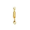 Golden magnetic lobster clasp connector for DIY jewelry necklaces and bracelets - Gold Cylindrical Clasp 6mm