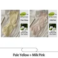 Silk thin slouch socks in pastel yellow and soft pink two-pair pack for summer comfort - 2 Pairs Pack / Pale Yellow + Baby Pink