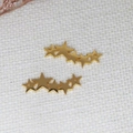 Ciondoli a stella in acciaio inossidabile dorato con cinque stelle collegate e fori - Oro